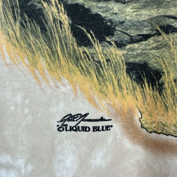 Vintage 1994 Liquid Blue MGM Grand Lion Mens 2X T-Shirt All Over Graphic - Picture 7 of 13